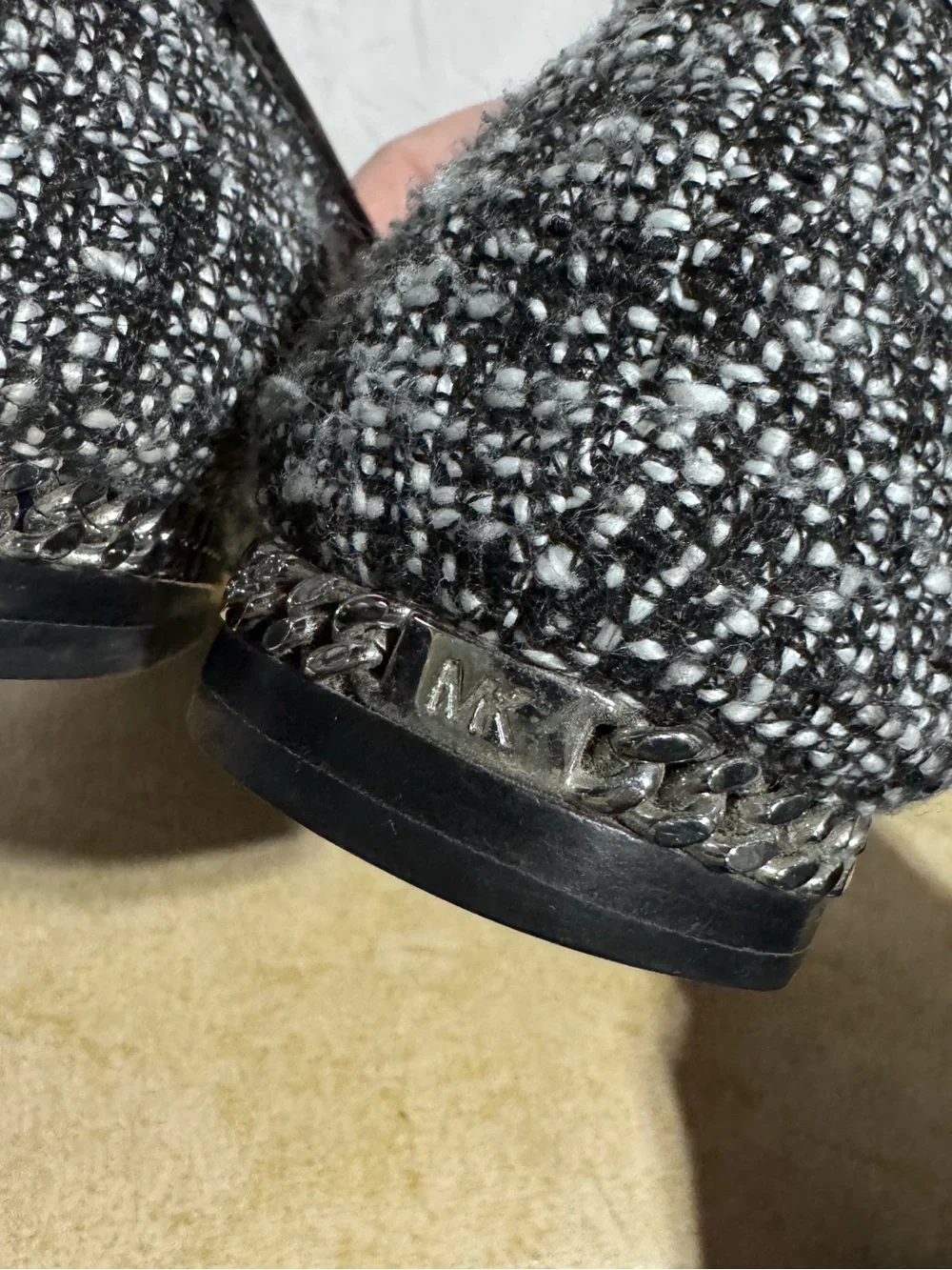 Michael Kors tweed poiny toe flats Size 7